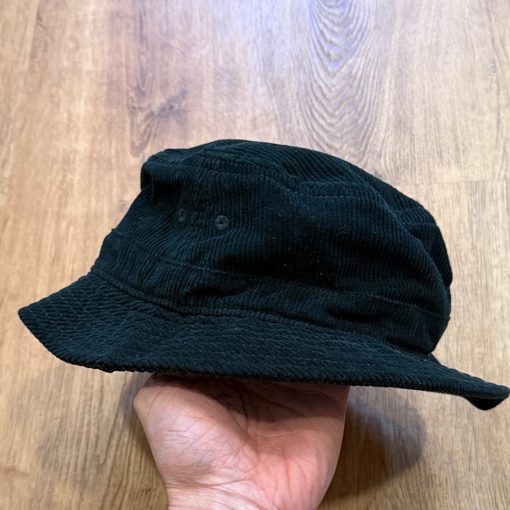 J. Crew Dark Green Corduroy Bucket Hat - Ribbed Fabric